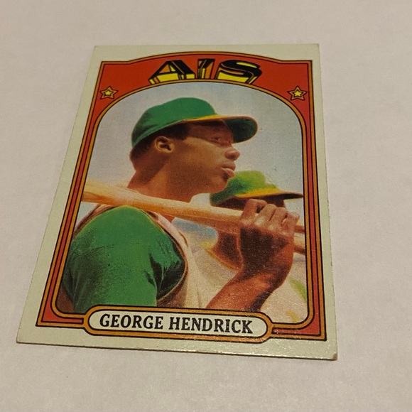 George Hendricks 1972 Rookie Baseball Card Vintage Collectible - Picture 3 of 3